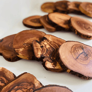 Rustic Olive Wood Coasters