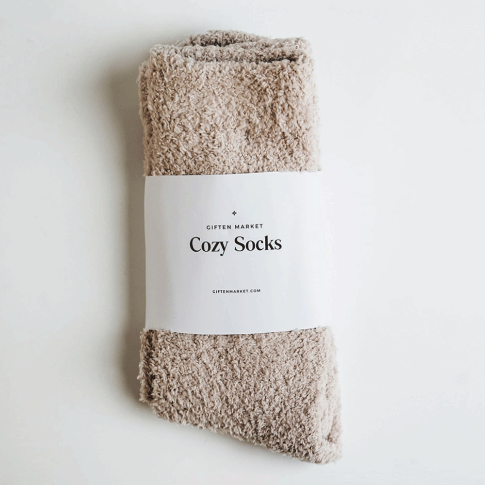 Ivory Cozy Cloud Socks