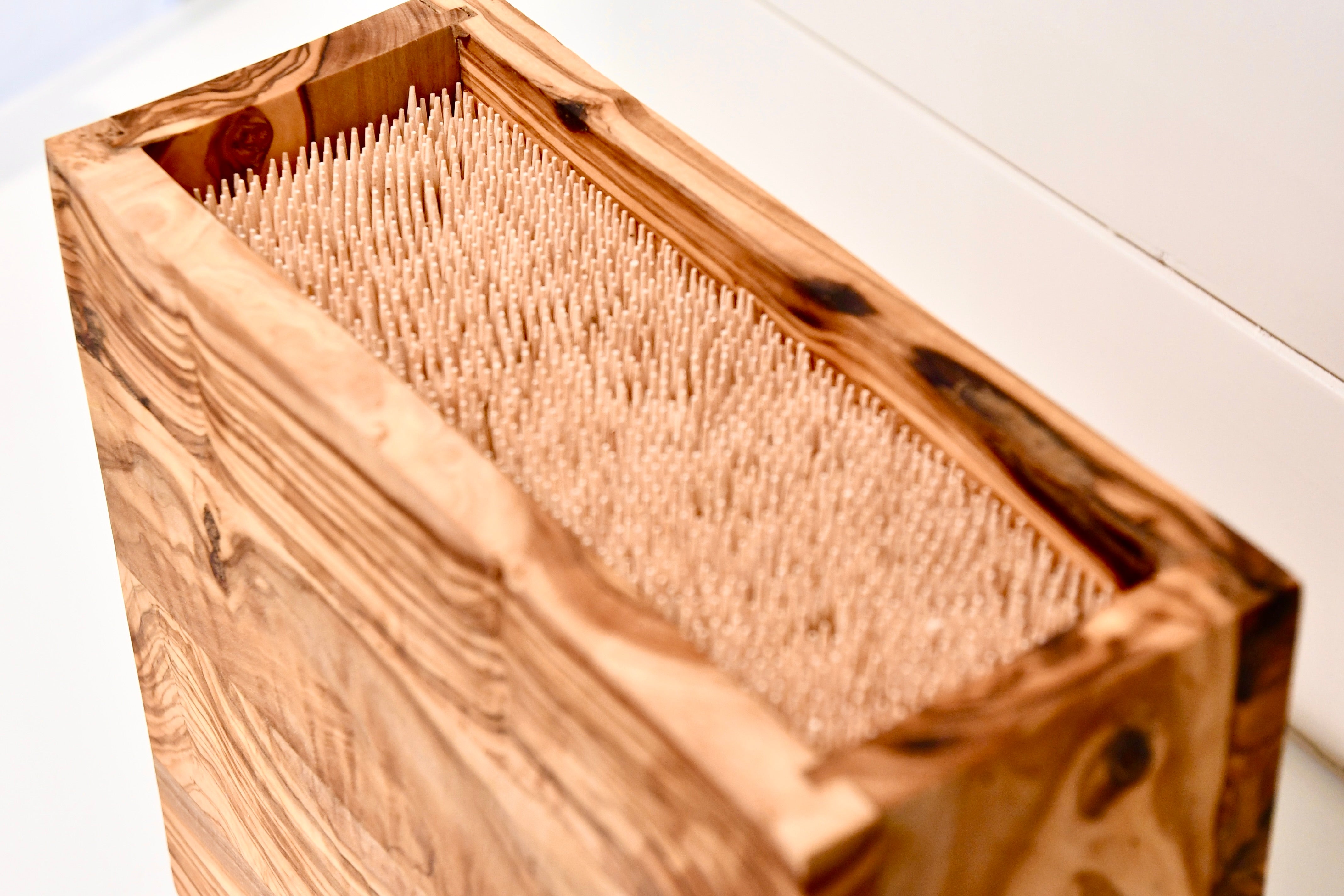 JUMBO Olive Wood Knife Block