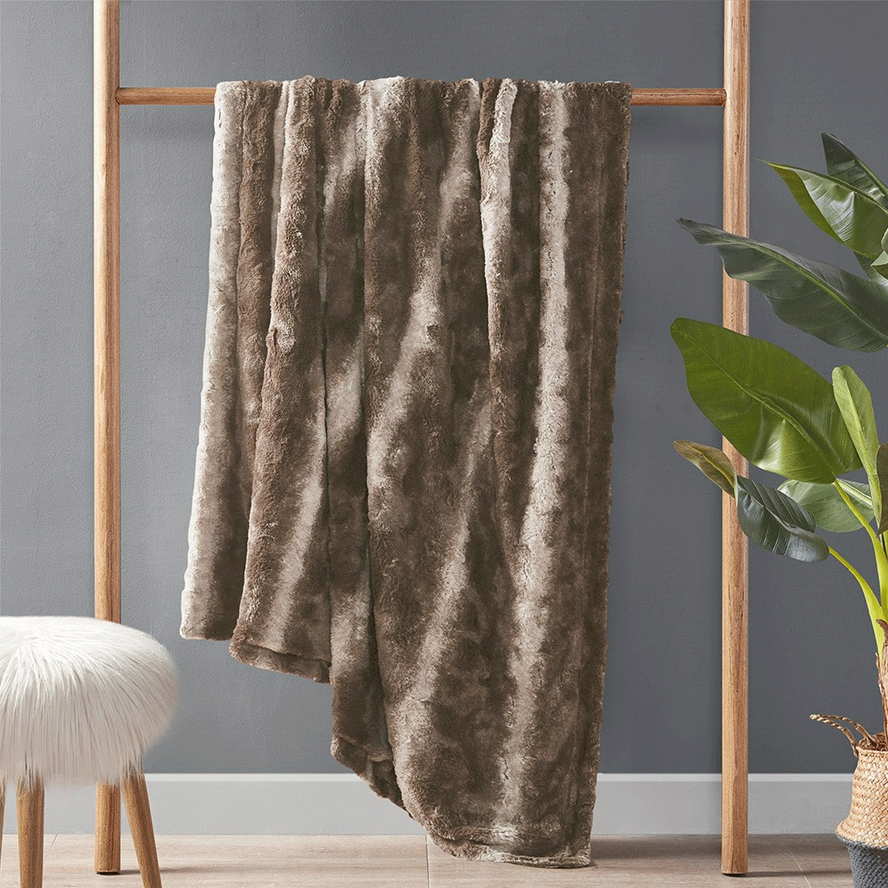 Faux Fur Throw Blanket