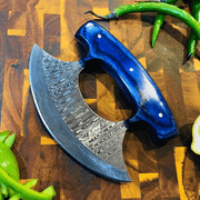Blue Alaskan Ulu Cooking Knife