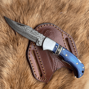 Blue Diamond Wood Pocket Knife