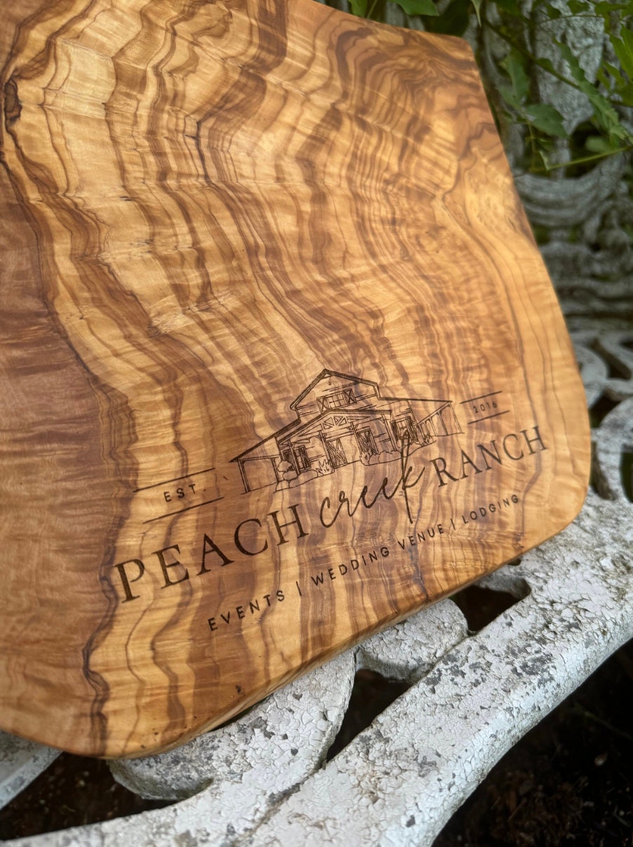 Rustic Hanging Olive Wood Cutting Board